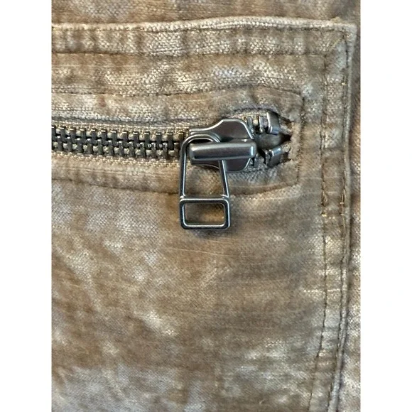 Free People Dust To Dust Crushed Velvet Tan Mini Skirt Festival size 2 - Picture 4 of 12